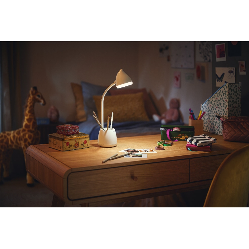 Philips - LED Dimmable touch table lamp HAT LED/4,5W/5V 1800 mAh 3000/4000/5700K CRI 90