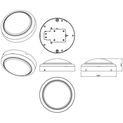 Philips - LED Wall light PROJECTLINE LED/15W/230V IP65