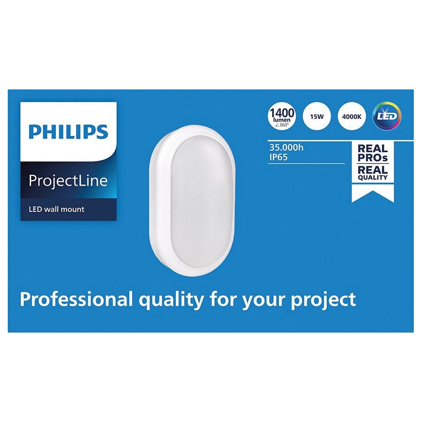 Philips - LED Wall light PROJECTLINE LED/15W/230V IP65