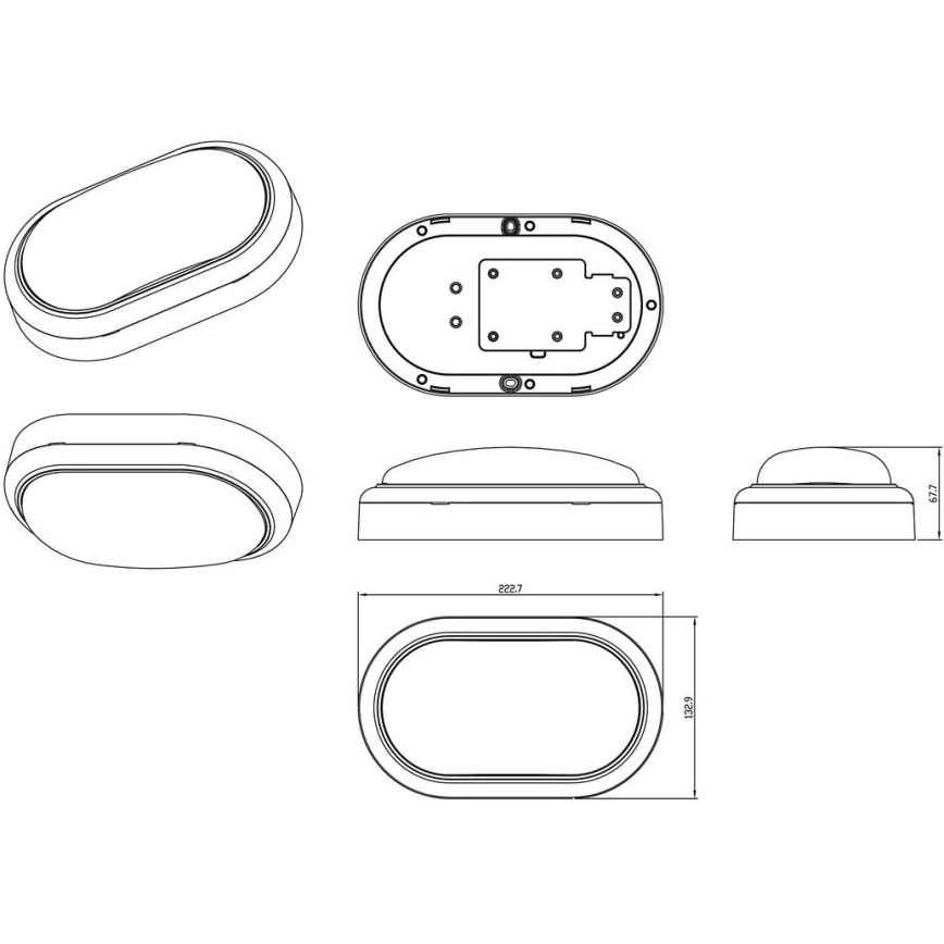 Philips - LED Wall light PROJECTLINE LED/15W/230V IP65