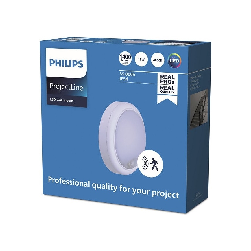 Philips - LED Wall light with a sensor PROJECTLINE LED/15W/230V IP54