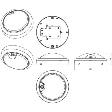 Philips - LED Wall light with a sensor PROJECTLINE LED/15W/230V IP54