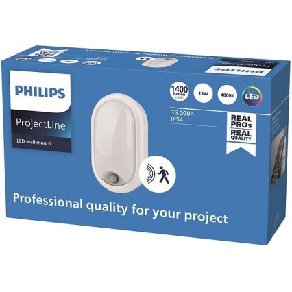 Philips - LED Wall light with a sensor PROJECTLINE LED/15W/230V IP54