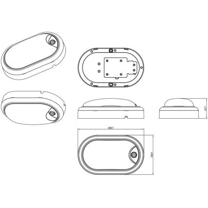 Philips - LED Wall light with a sensor PROJECTLINE LED/15W/230V IP54