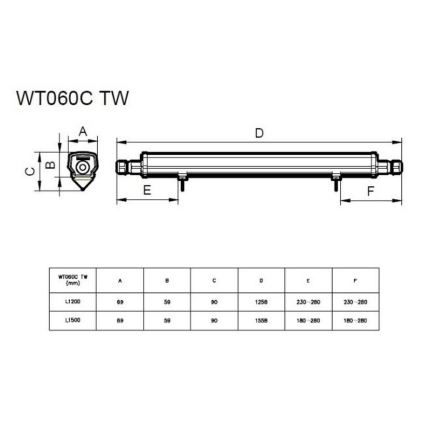Philips - LED Work tube light LED/30W/230V IP66