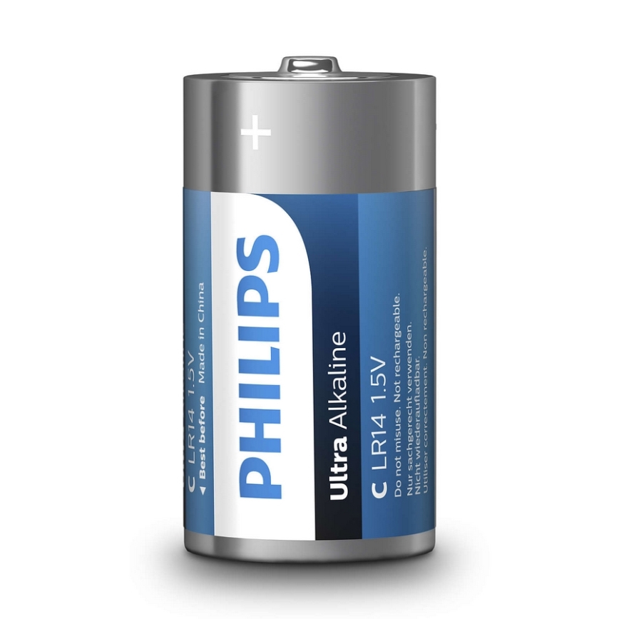 Philips LR14E2B/10 - 2 pcs Alkaine battery C ULTRA ALKALINE 1,5V 7500mAh