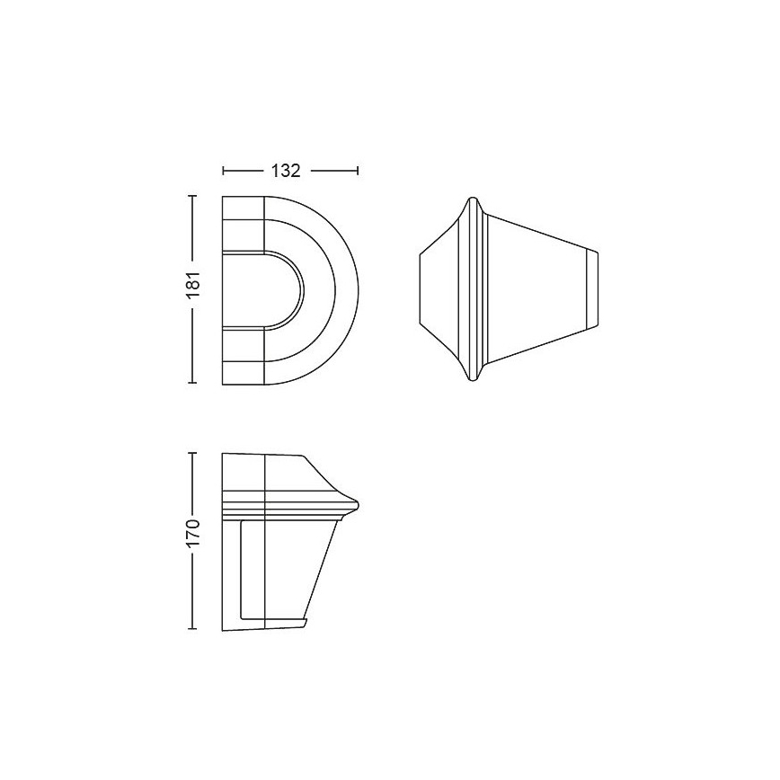Philips Massive  - Outdoor wall light 1xE27/42W/230V IP44