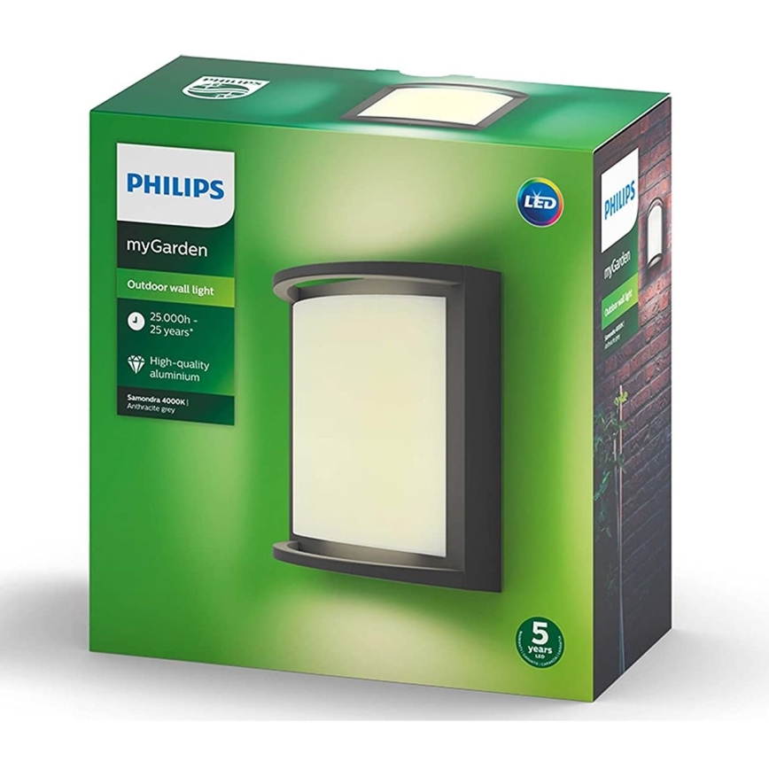 Philips Massive - LED Outdoor wall light LED/12W/230V IP44