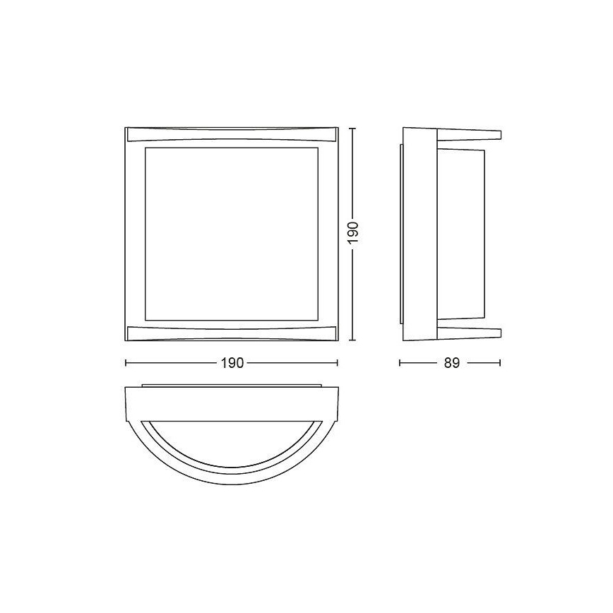 Philips Massive - LED Outdoor wall light LED/12W/230V IP44