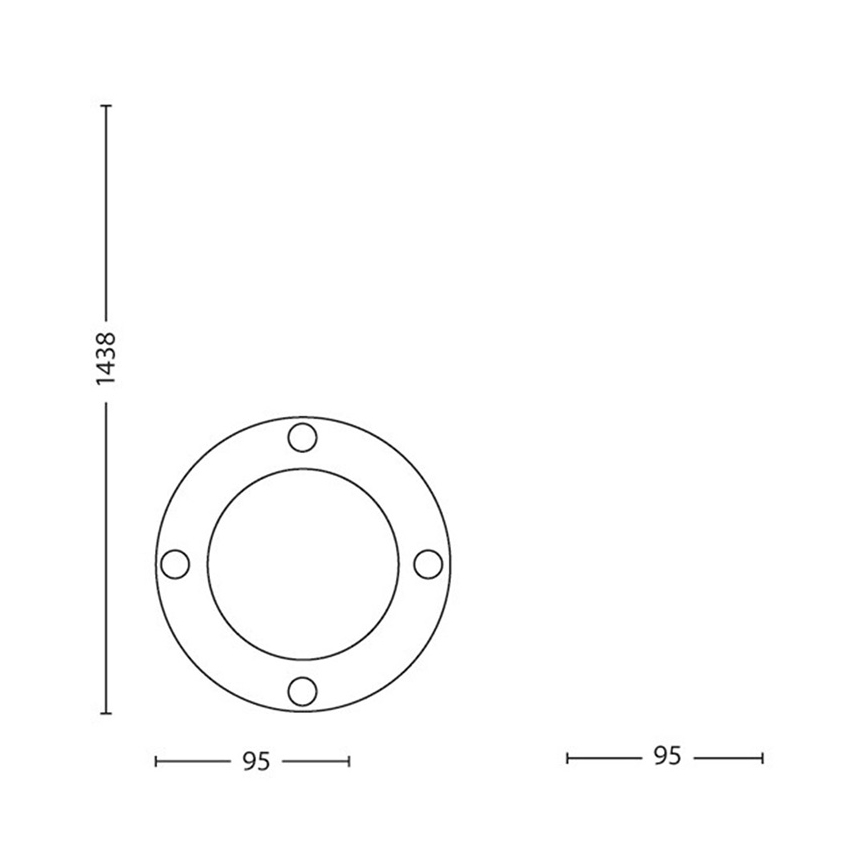 Philips Massive 17412/30/10 - LED outdoor light - with a spike 1xGU10/5W/230V IP44