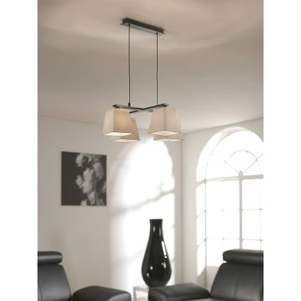 Philips Massive 37695/86/10 - Pendant chandelier KIERA 4xE14/40W