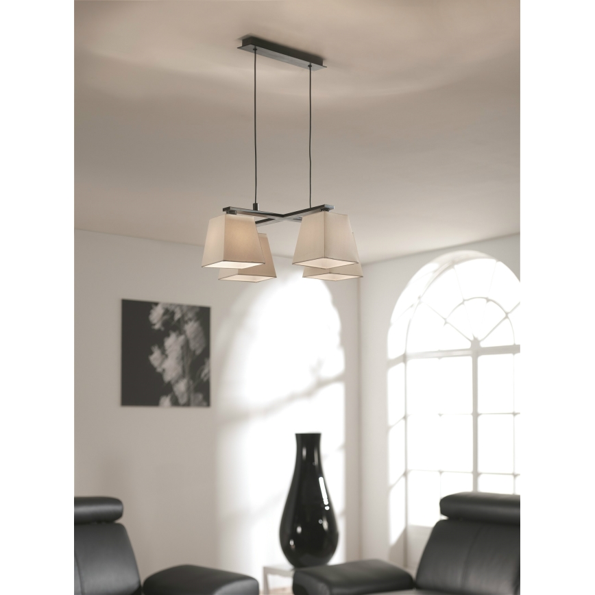 Philips Massive 37695/86/10 - Pendant chandelier KIERA 4xE14/40W