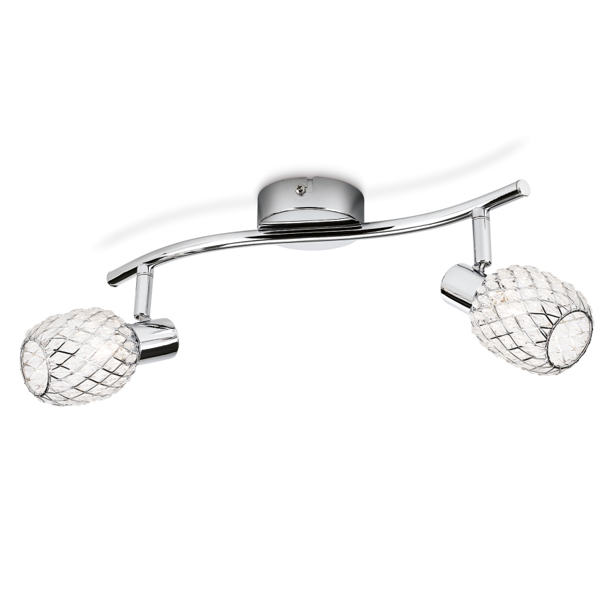 Philips Massive - Spotlight 2xG9/28W/230V shiny chrome