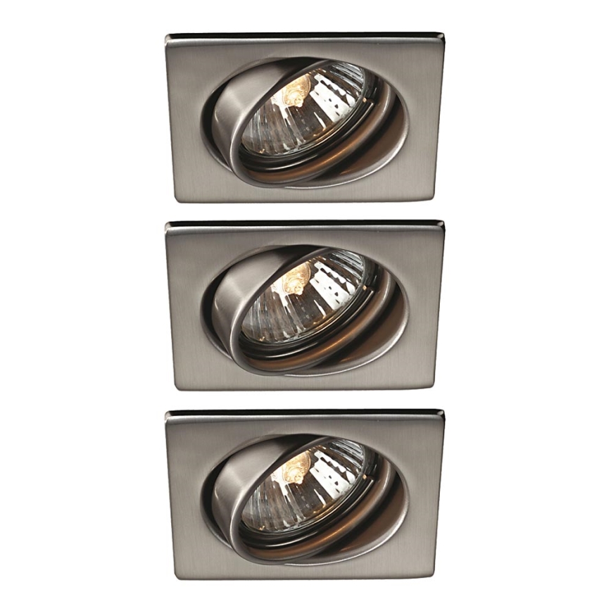 Philips Massive 59323/17/PN - SET 3x Bathroom light QUARTZ 1xGU10/50W/230V