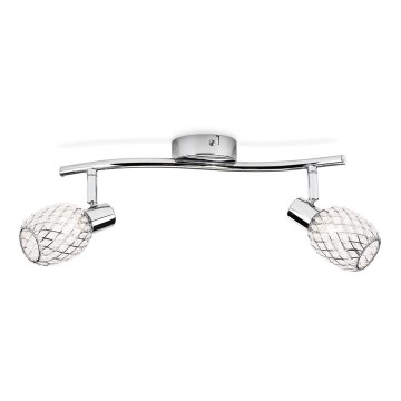 Philips Massive - Spotlight 2xG9/28W/230V shiny chrome