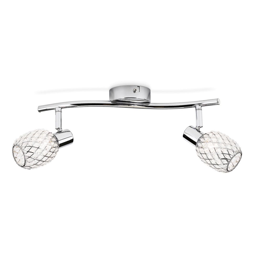 Philips Massive - Spotlight 2xG9/28W/230V shiny chrome