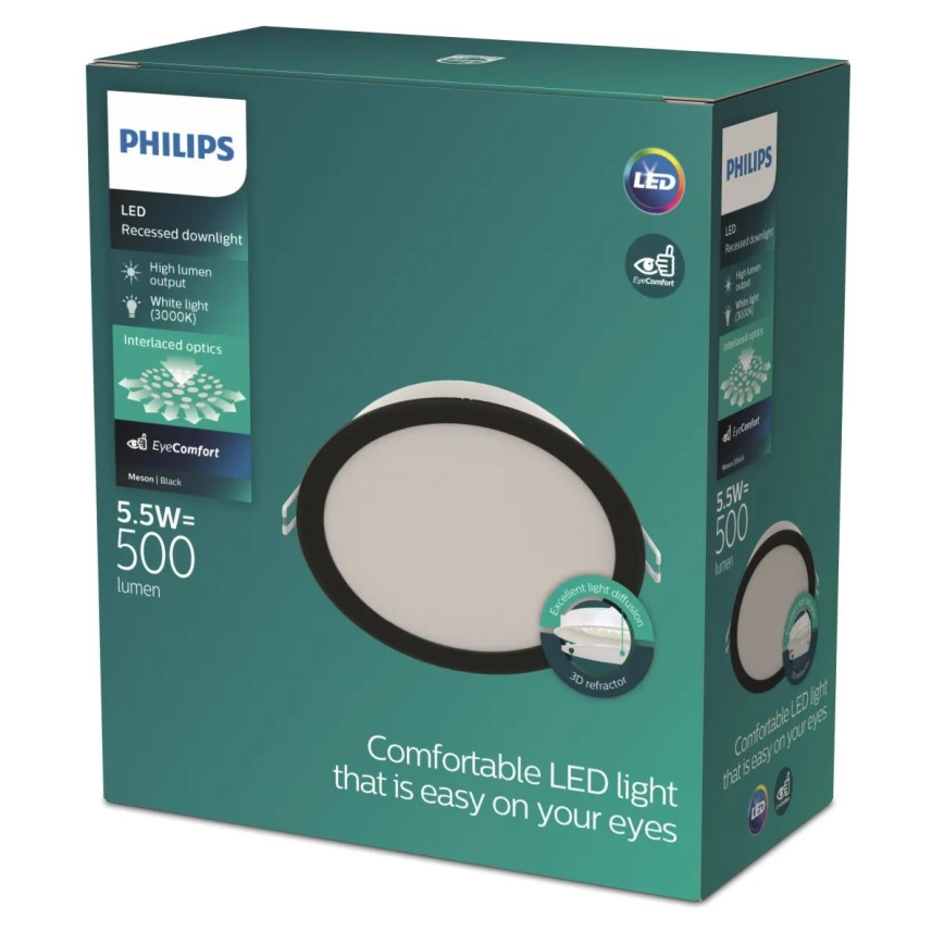 Philips - MESON LED Recessed Ceiling Light 5.5W/230V 3000K