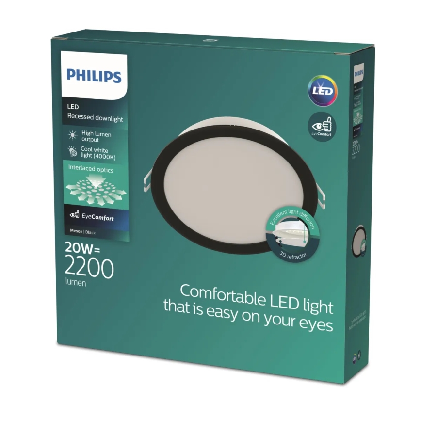 Philips - MESON LED Recessed Downlight 20W/230V 4000K