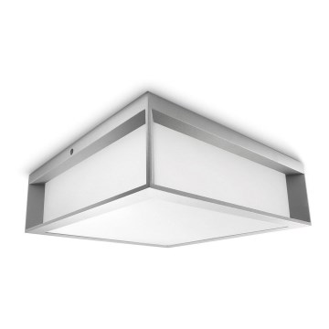 Philips - Outdoor ceiling light 2xE27/14W/230V IP44 grey
