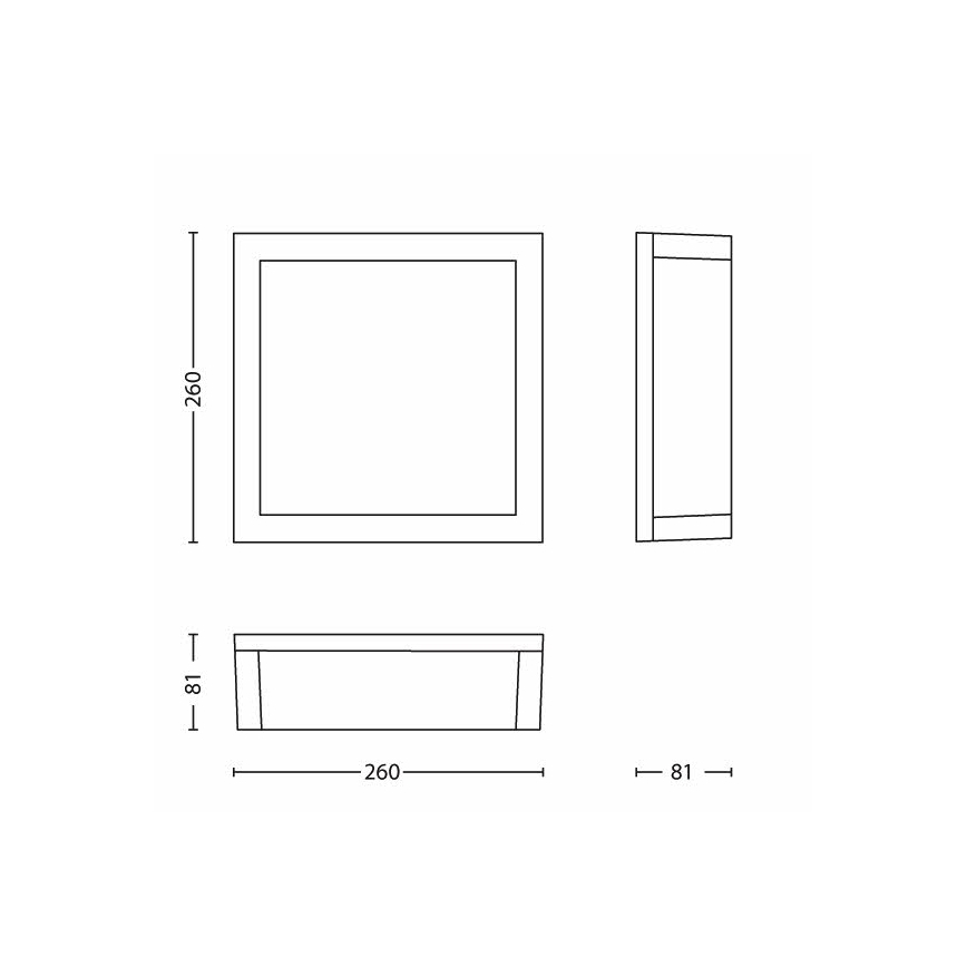 Philips - Outdoor ceiling light 2xE27/14W/230V IP44 grey