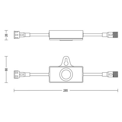 Philips - Outdoor dusk sensor with a timer GARDENLINK 24V IP67