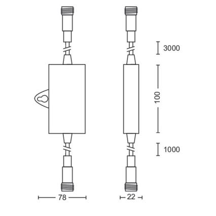 Philips - Outdoor dusk sensor with a timer IP44