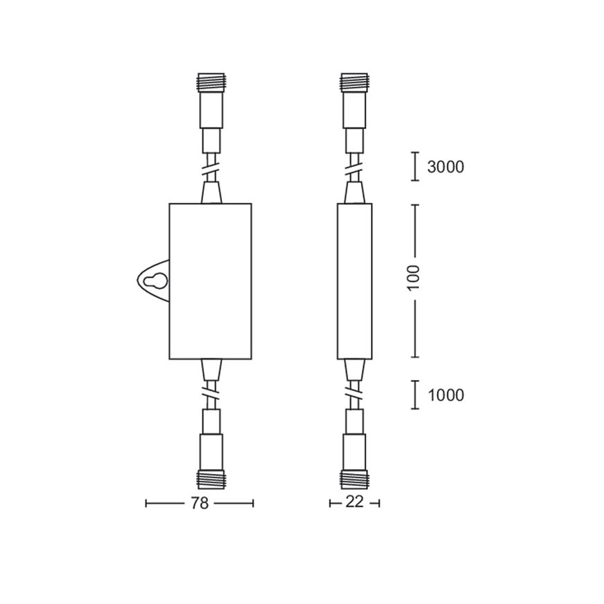 Philips - Outdoor dusk sensor with a timer IP44