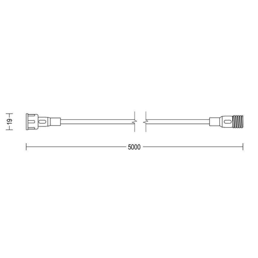 Philips - Outdoor extension cable 5m IP67