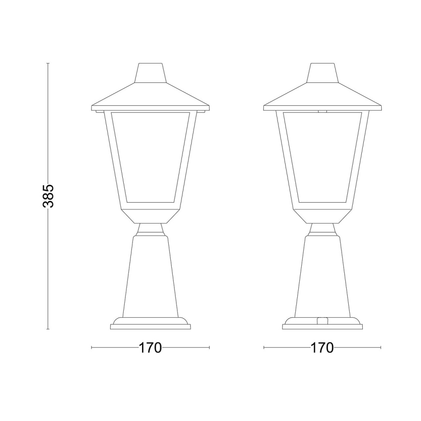 Philips - Outdoor lamp KINNO 1xE27/25W/230V IP44