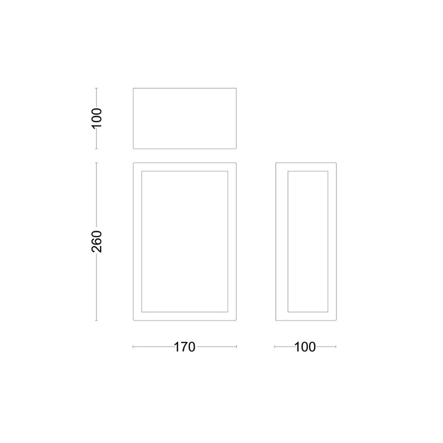 Philips - Outdoor wall light ALZOR 1xE27/25W/230V IP44