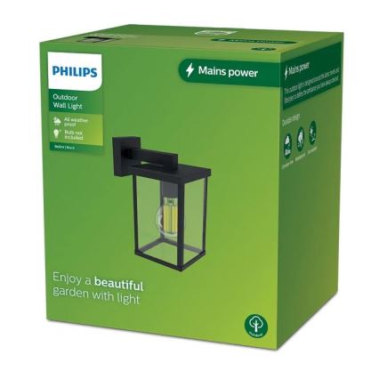 Philips - Outdoor wall light BELLINI 1xE27/25W/230V IP44