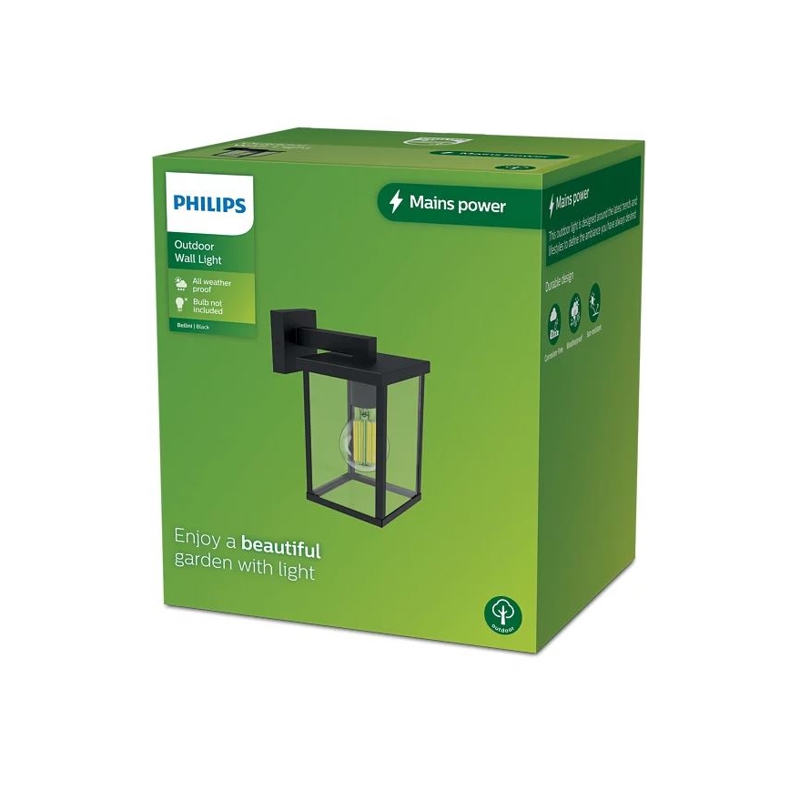 Philips - Outdoor wall light BELLINI 1xE27/25W/230V IP44