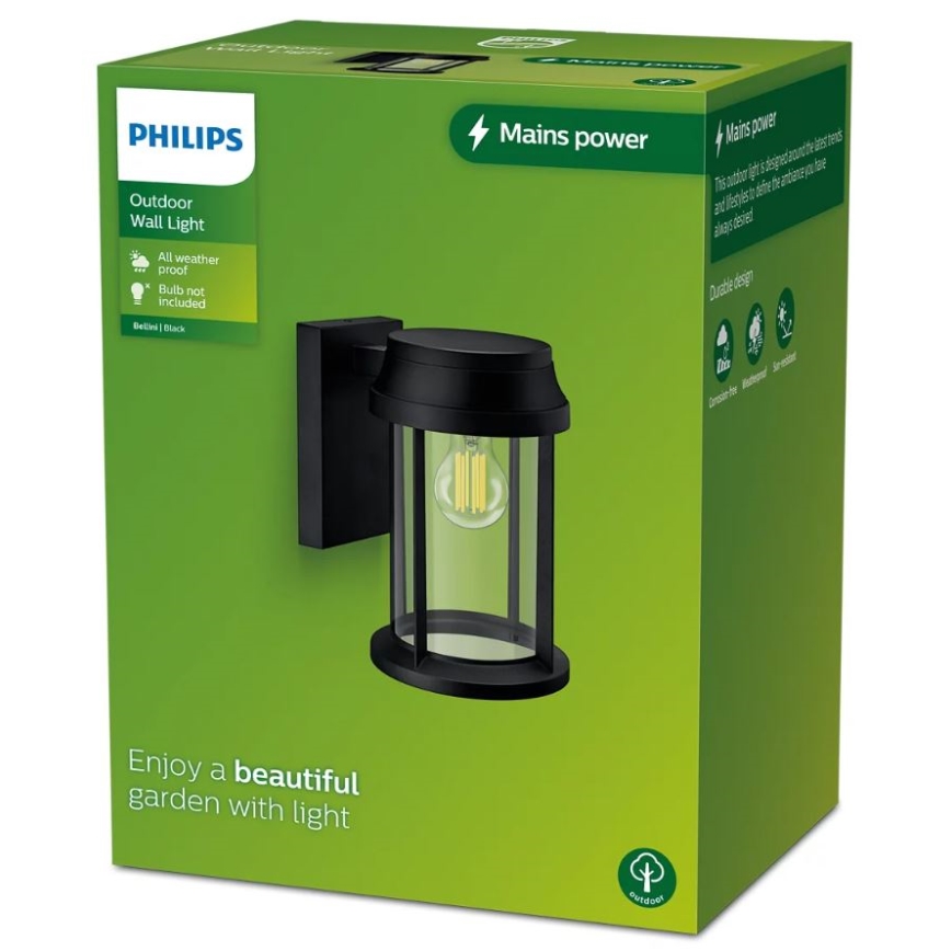 Philips - Outdoor wall light BELLINI 1xE27/25W/230V IP44