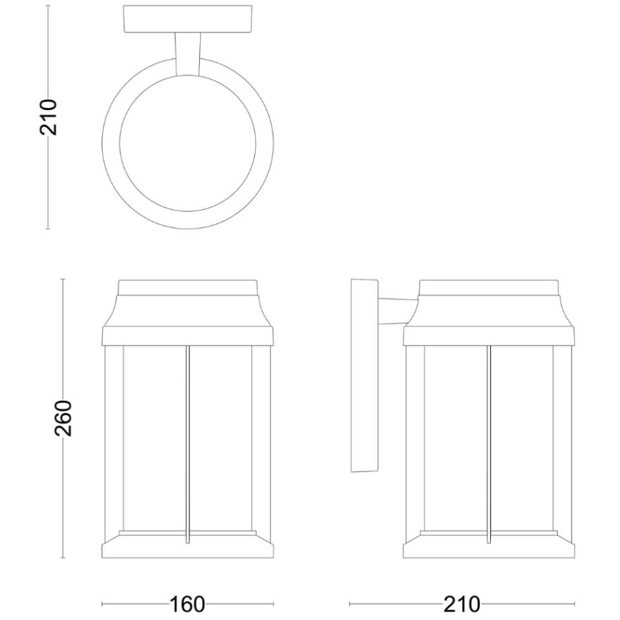Philips - Outdoor wall light BELLINI 1xE27/25W/230V IP44
