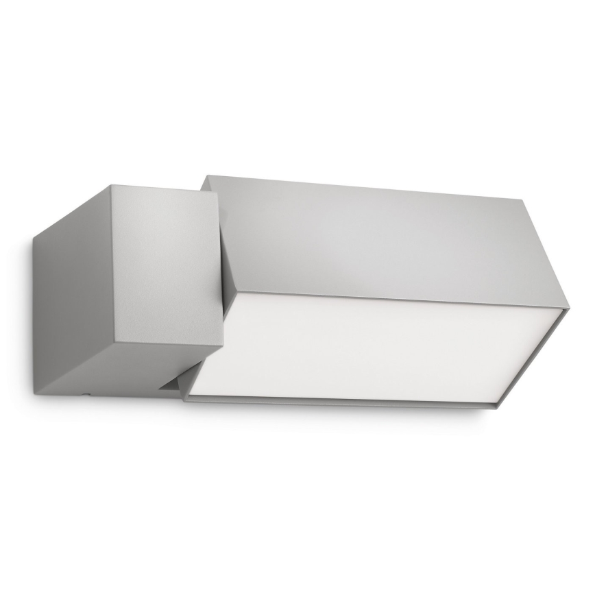 Philips - Outdoor wall light BORDER 1xE27/23W/230V IP44 grey
