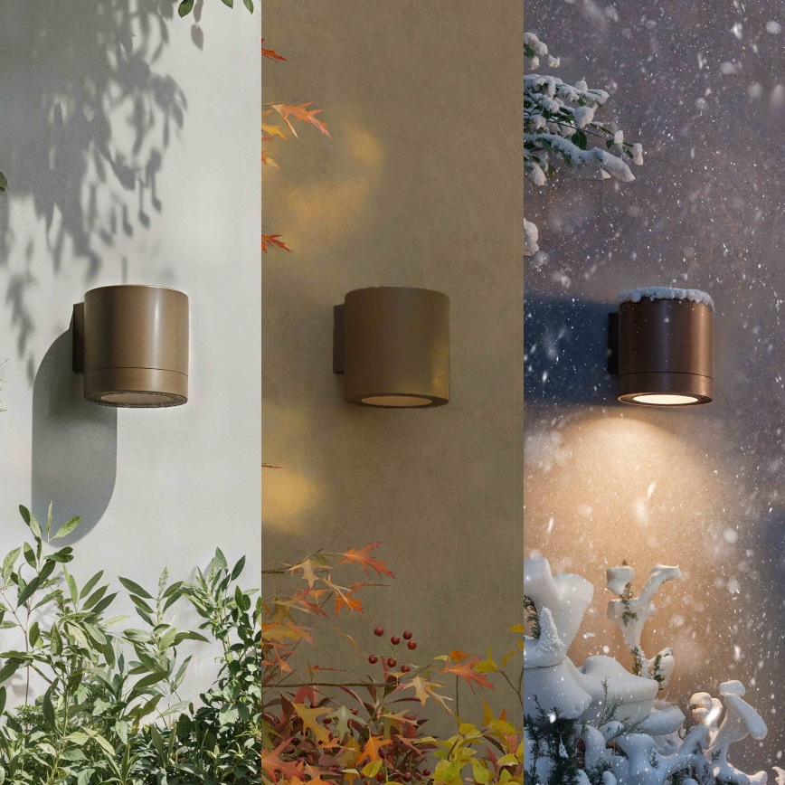 Philips - Outdoor wall light FYLX 1xGU10/5W/230V brown IP44