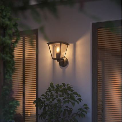 Philips - Dimmable outdoor wall light Hue INARA 1xE27/7W/230V Wi-Fi IP44