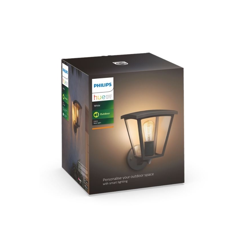 Philips - Dimmable outdoor wall light Hue INARA 1xE27/7W/230V Wi-Fi IP44