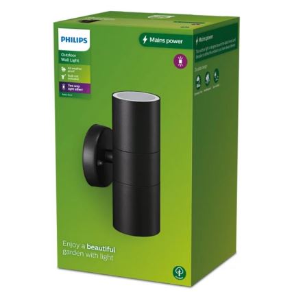 Philips - Outdoor wall light KYLIS 2xGU10/25W/230V IP44