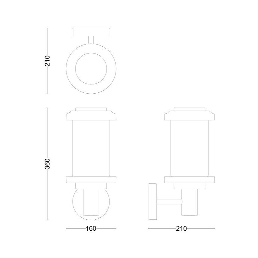 Philips - Outdoor wall light LISTRA 1xE27/25W/230V IP44