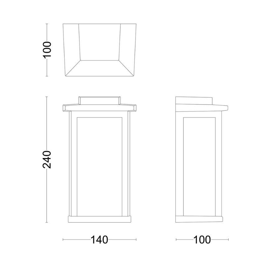 Philips - Outdoor wall light MIRTH 1xE27/25W/230V IP44