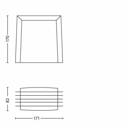 Philips - Outdoor wall light 1xE27/15W/230V IP44 anthracite