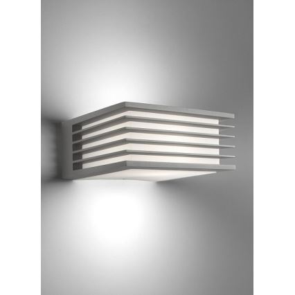Philips - Outdoor wall light SHADES 1xE27/15W/230V IP44 grey