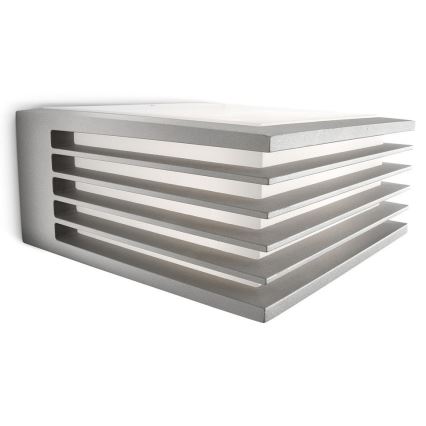 Philips - Outdoor wall light SHADES 1xE27/15W/230V IP44 grey