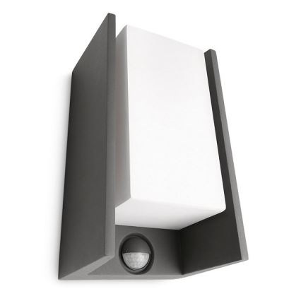 Philips - Outdoor wall light with a sensor BRIDGE 1xE27/15W/230V IP44