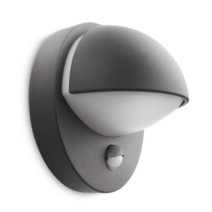 Philips - Outdoor wall light with a sensor JUNE 1xE27/12W/230V IP44