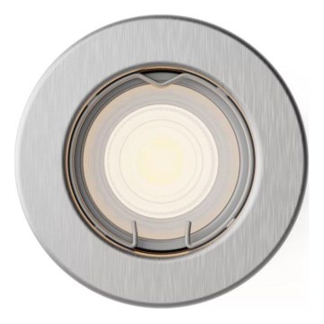 Philips - PERIDOT LED RGBW Dimmable Recessed Downlight 1xGU10/6W/230V Silver + Remote Control