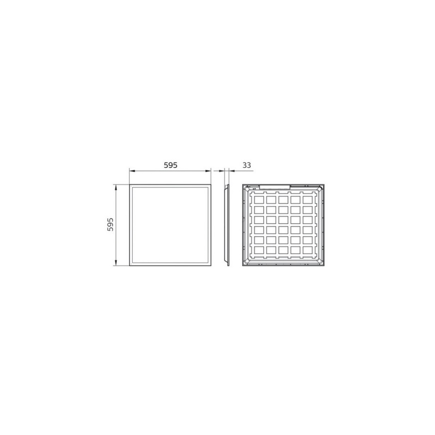 Philips Pila - LED Recessed Ceiling Panel LED/40W/230V 60x60 cm UGR19