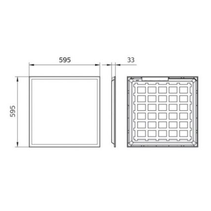 Philips Pila - LED recessed ceiling panel LED/40W/230V 60x60 cm UGR22