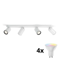 Philips - PONGEE LED RGBW Dimmable Spotlight 4xGU10/4,9W/230V 2700-6500K White